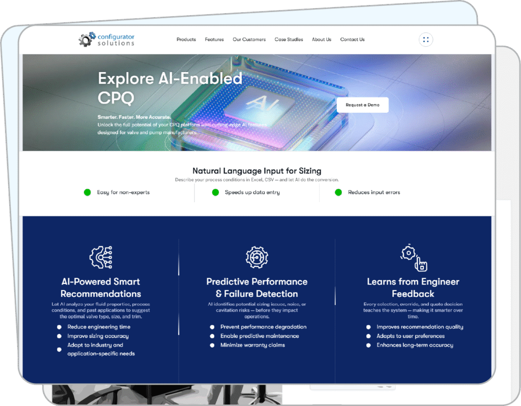 Under the brand Configurator Solutions, Sahir Projects delivers specialized CPQ software for industrial manufacturers.